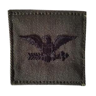 Parche de rango Coronel verde con velcro 5x5 cm