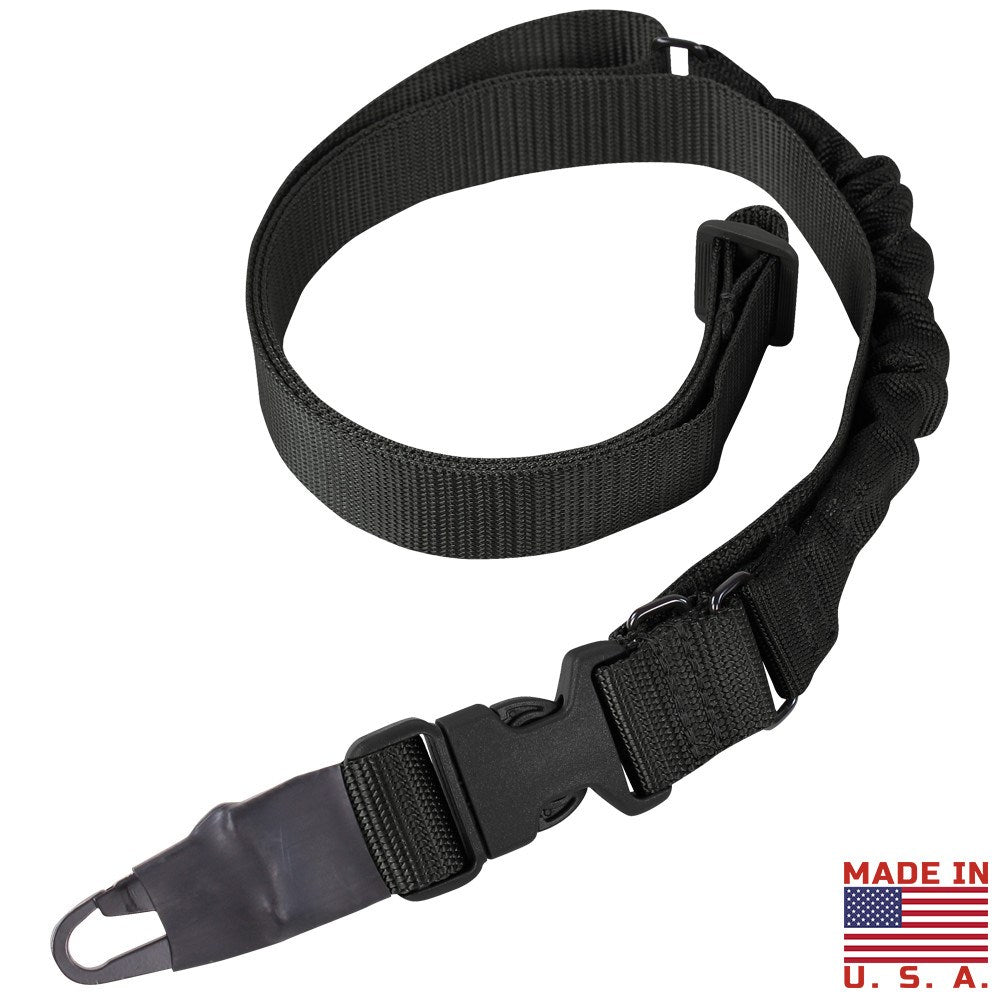 Correa para arma VIPER Bungee unipunto verde, elástica y de 4 cm de ancho