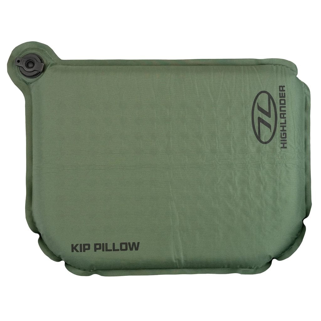 Almohada autoinflable KIP azul con funda de transporte