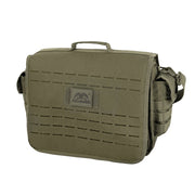 Bolsa de hombro MULTI 16 L verde con solapa y hebillas de plástico