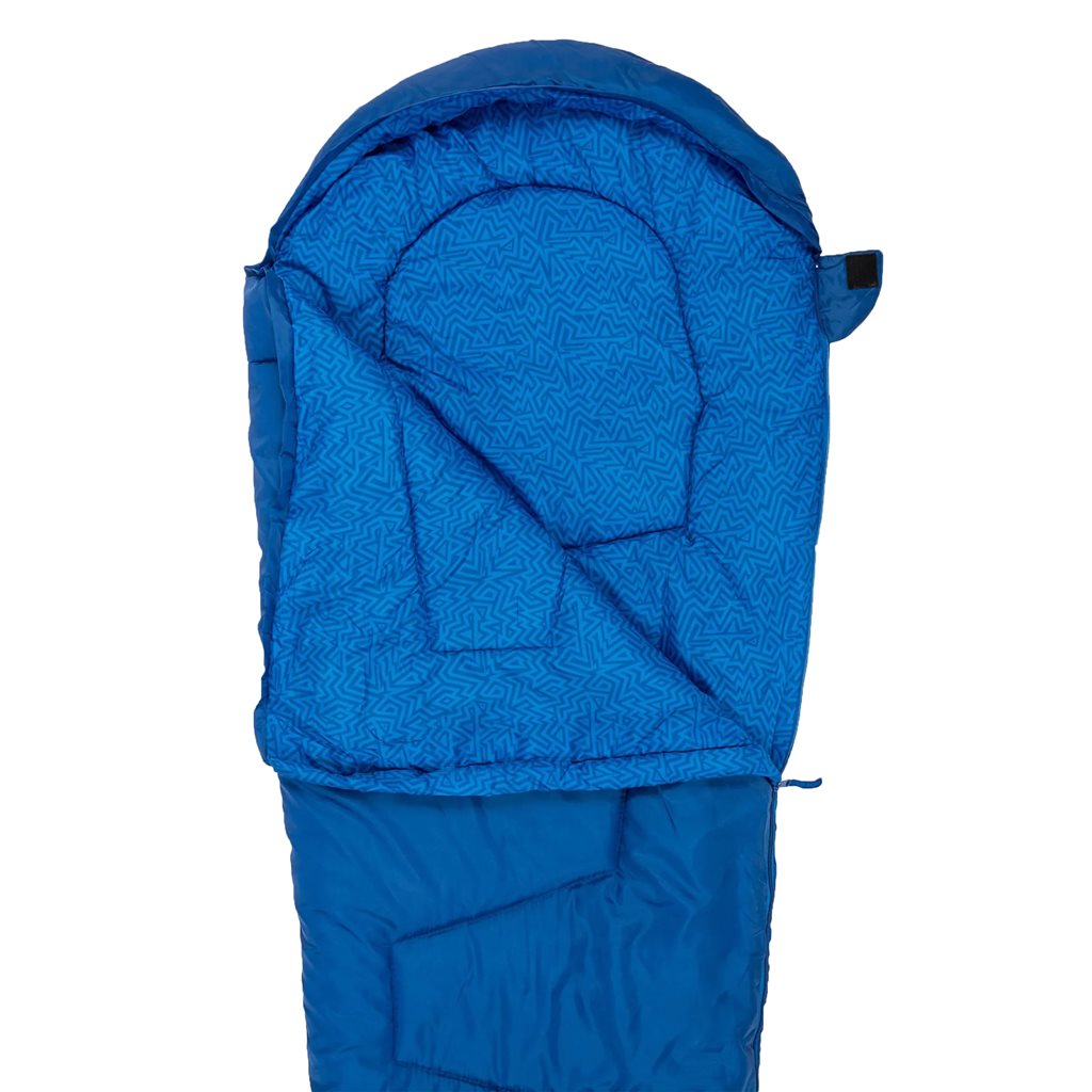 Saco de dormir infantil SLEEPLINE 300 rosa, compacto con forro suave visible en la imagen