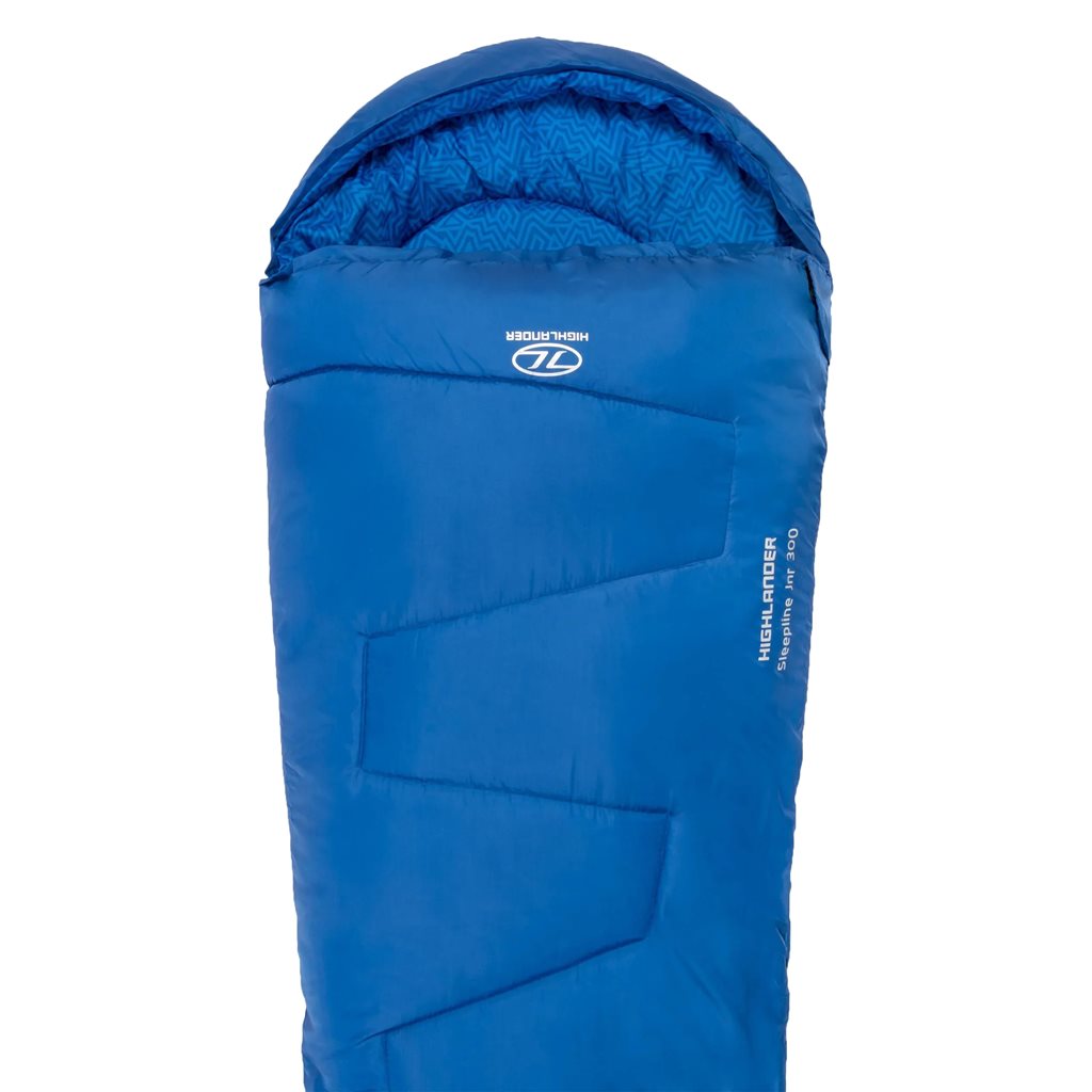 Saco de dormir infantil SLEEPLINE 300 rosa, compacto con forro suave visible en la imagen