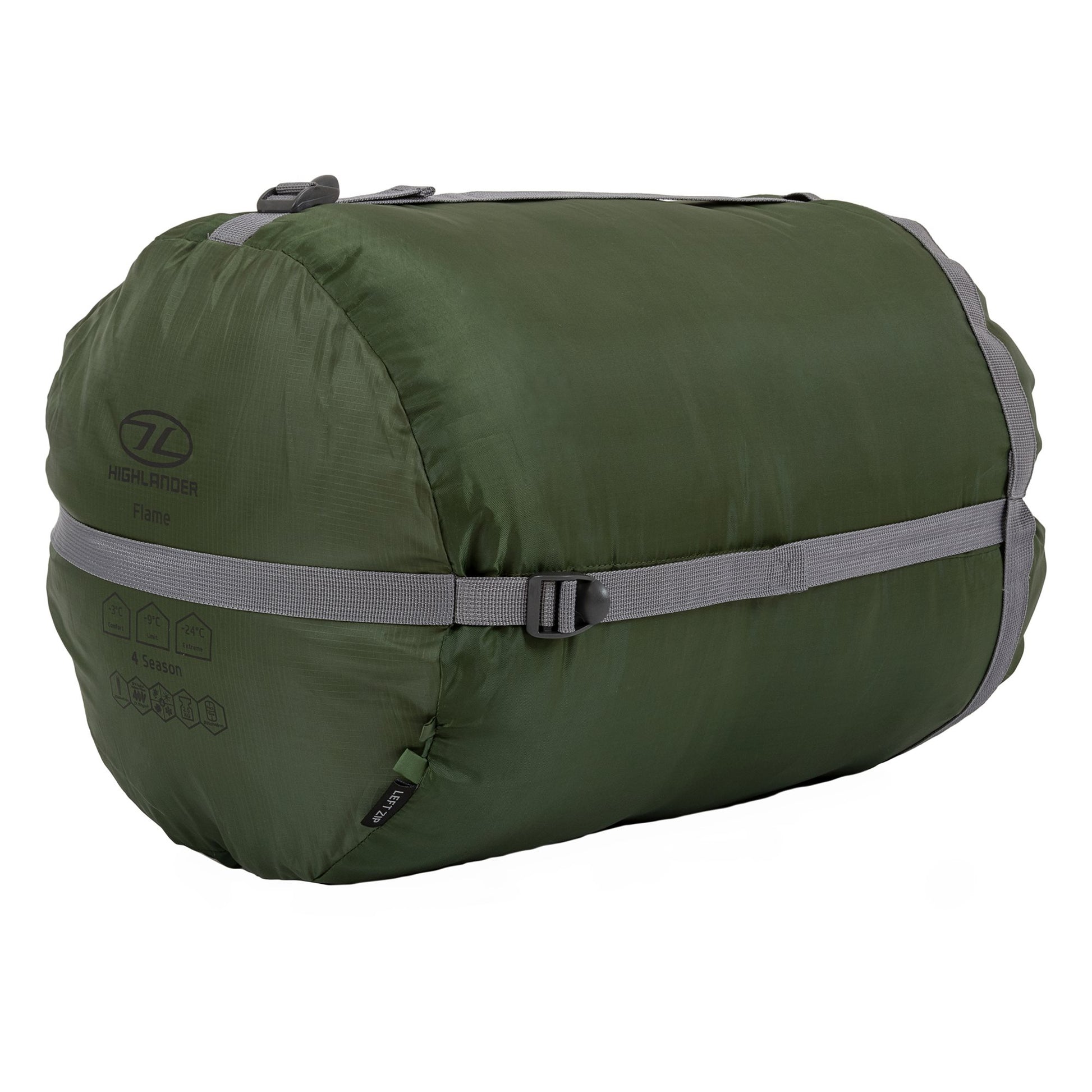 Saco de dormir PHOENIX FLAME 400 verde - SB244-OG