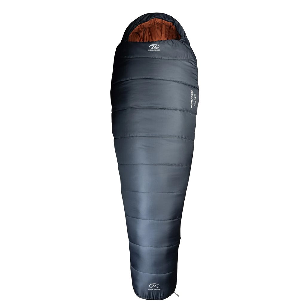 Saco de dormir tipo momia RAYET 450 gris