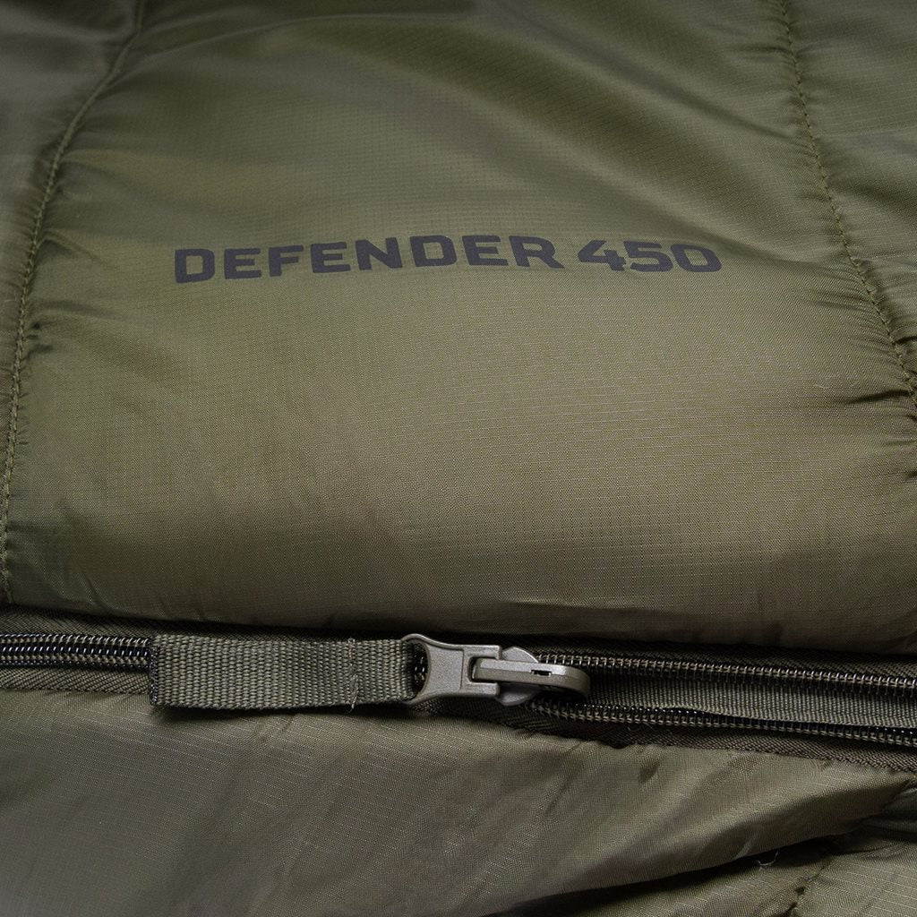 Saco de dormir momia DEFENDER 450 verde - imagen del producto