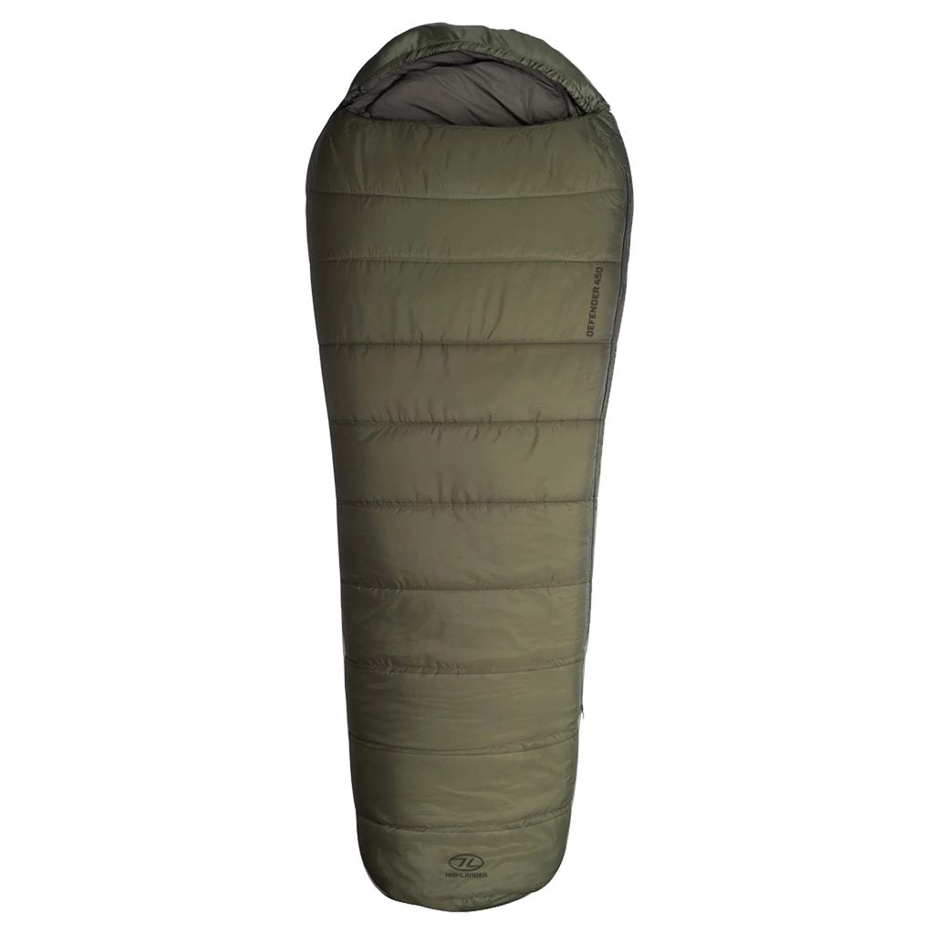 Saco de dormir momia DEFENDER 450 verde - imagen del producto