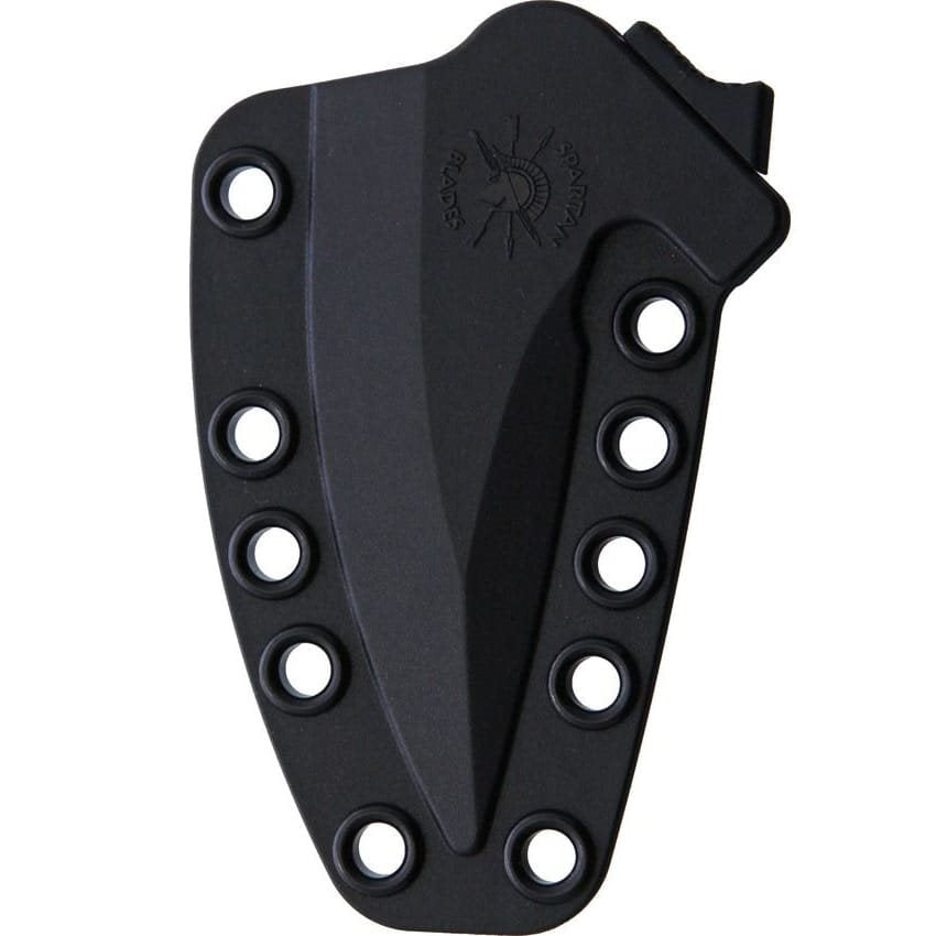 Cuchillo ENYO negro de hoja fija con funda de Kydex, longitud 15,9 cm