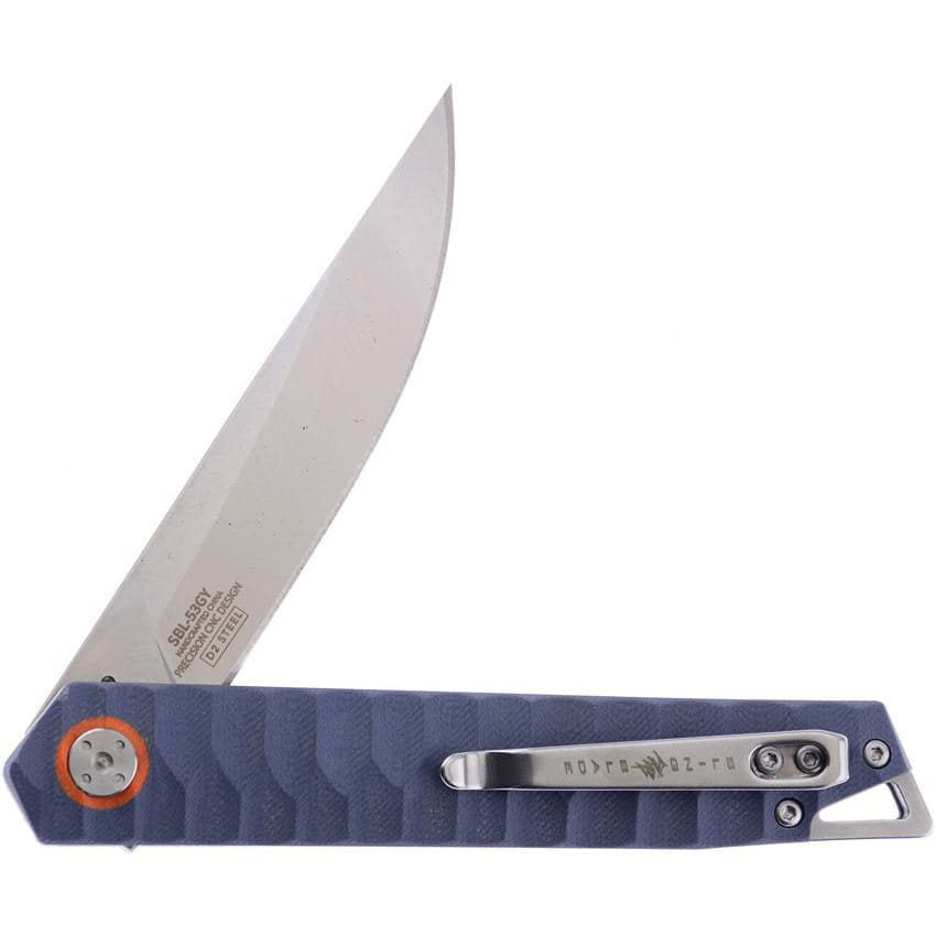 Navaja plegable SLING BLADE en caja de regalo, EDC de hoja lisa