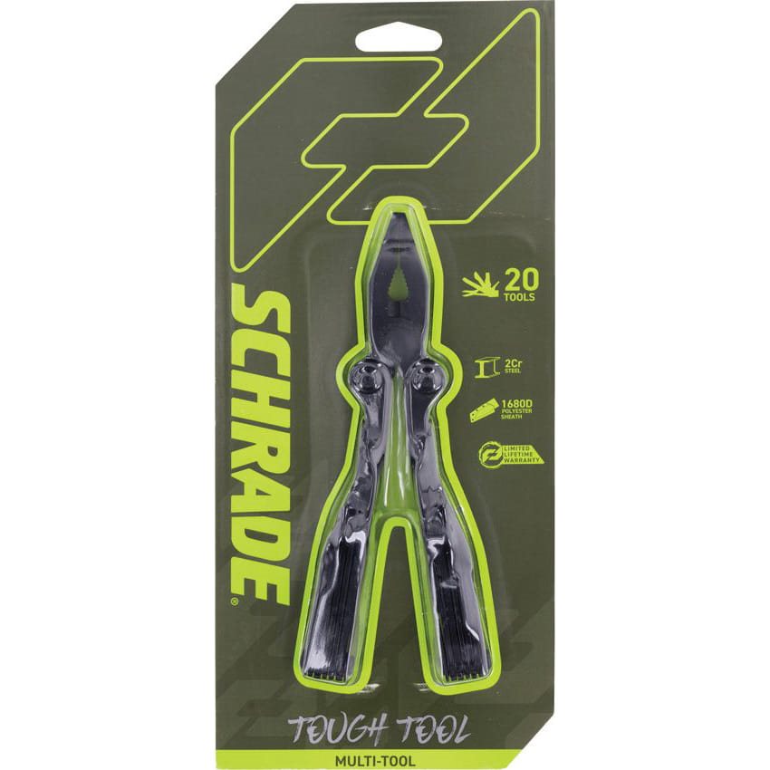 Multiherramienta TOUGH TOOL Schrade negra con 20 funciones