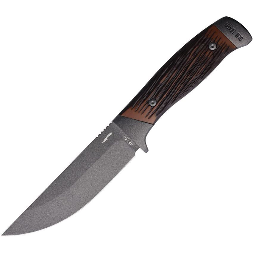 Cuchillo fijo FRONTIER full-tang, hoja de acero inoxidable con recubrimiento gris antirreflejos