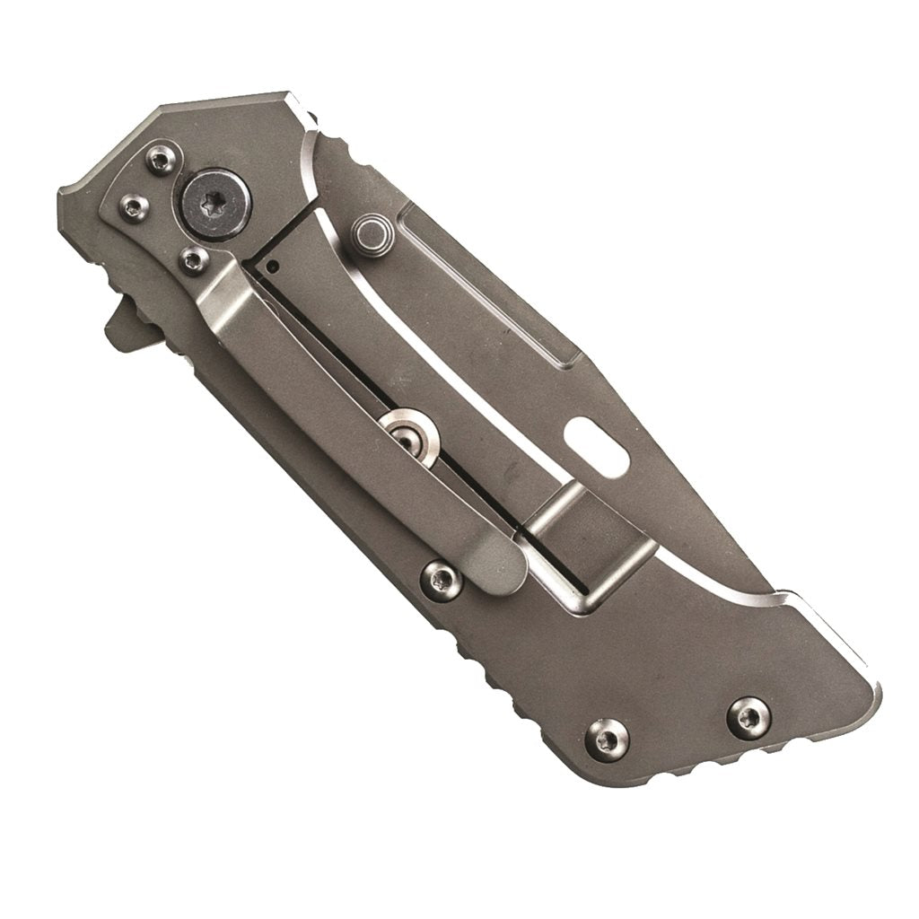 Navaja plegable Schrade 301 Tanto con hoja de acero inoxidable y recubrimiento de titanio