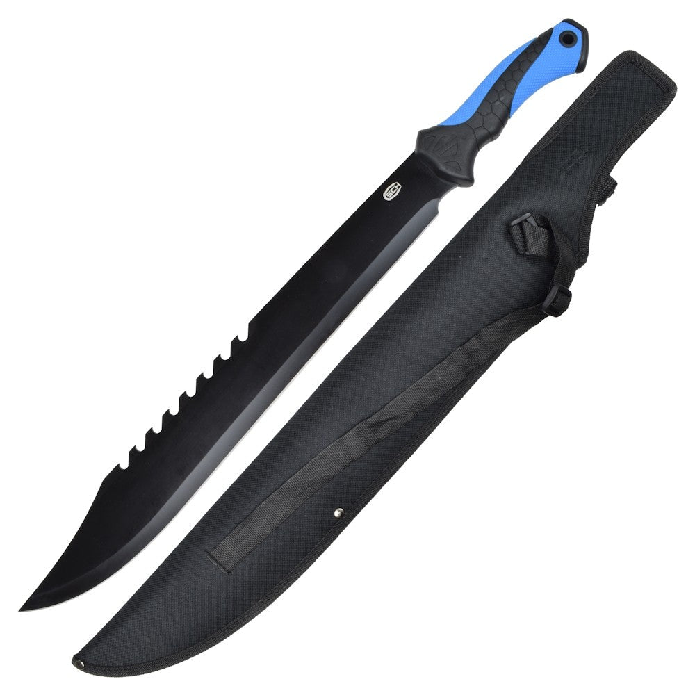 Imagen de Machete funcional de mango azul k831 parte de nuestra colección en Espadas y más, sitio oficial.