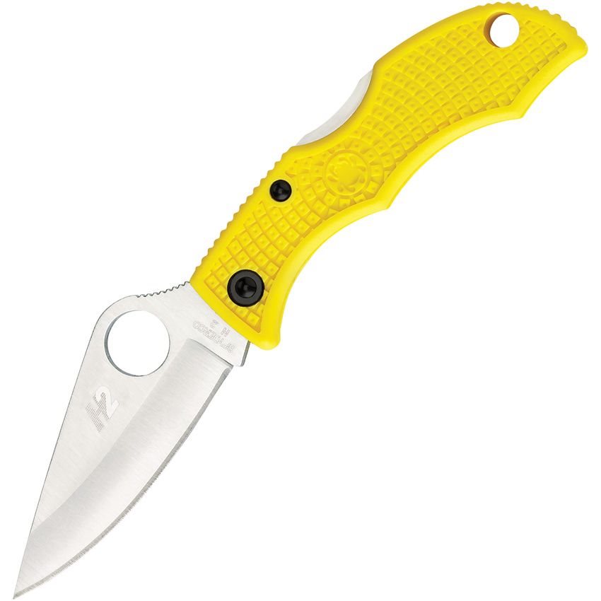 Navaja plegable LADYBUG® amarilla con hoja VG-10 clip point y mango de nylon reforzado