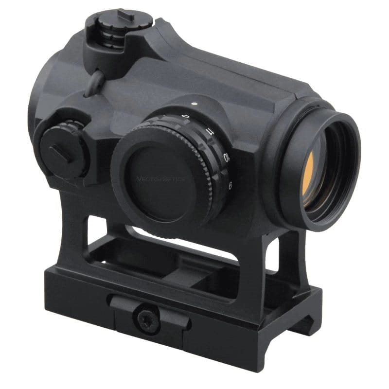 Colimador MAVERICK 1x22 GenIII S-MIL en color negro, compacto y con dos montajes