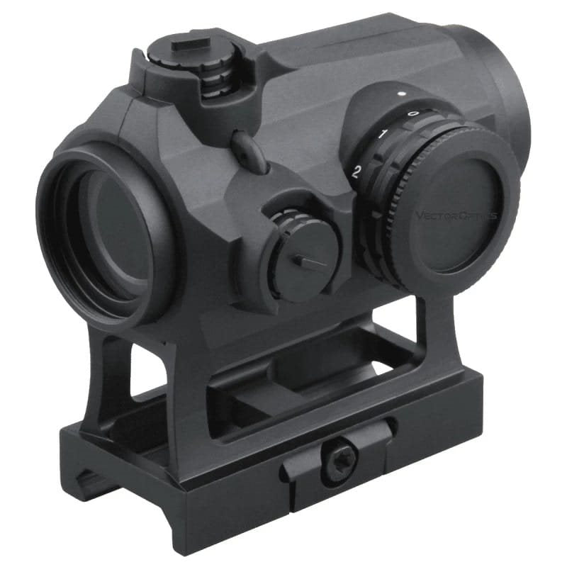 Colimador MAVERICK 1x22 GenIII S-MIL en color negro, compacto y con dos montajes