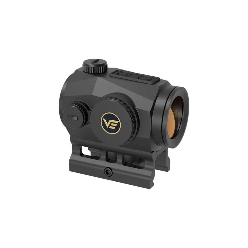 Colimador SCRAPPER 1x25 negro con lentes más anchas y sensor de movimiento