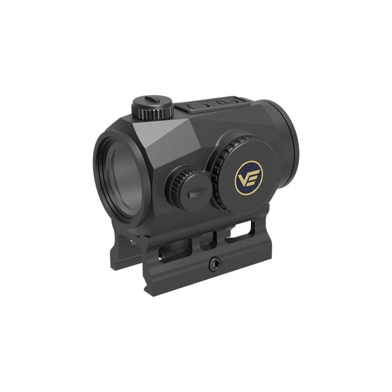 Colimador SCRAPPER 1x25 negro con lentes más anchas y sensor de movimiento