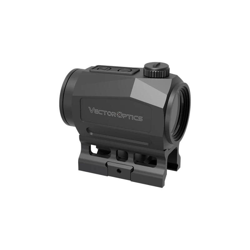 Colimador SCRAPPER 1x25 negro con lentes más anchas y sensor de movimiento