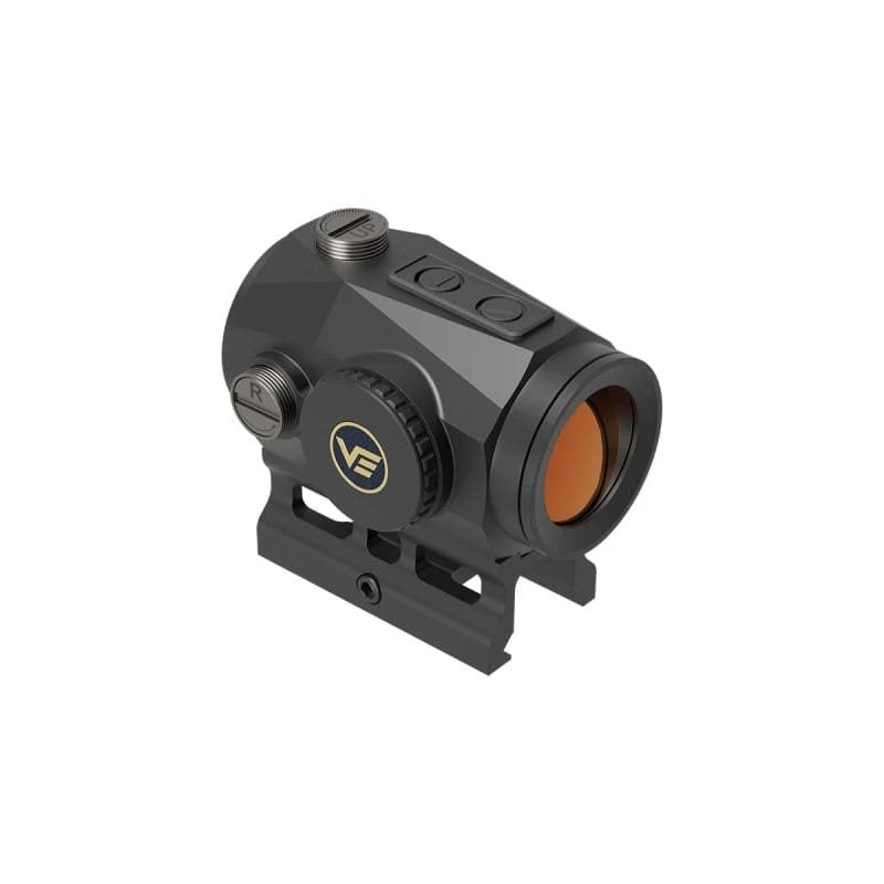 Colimador SCRAPPER 1x25 negro con lentes más anchas y sensor de movimiento