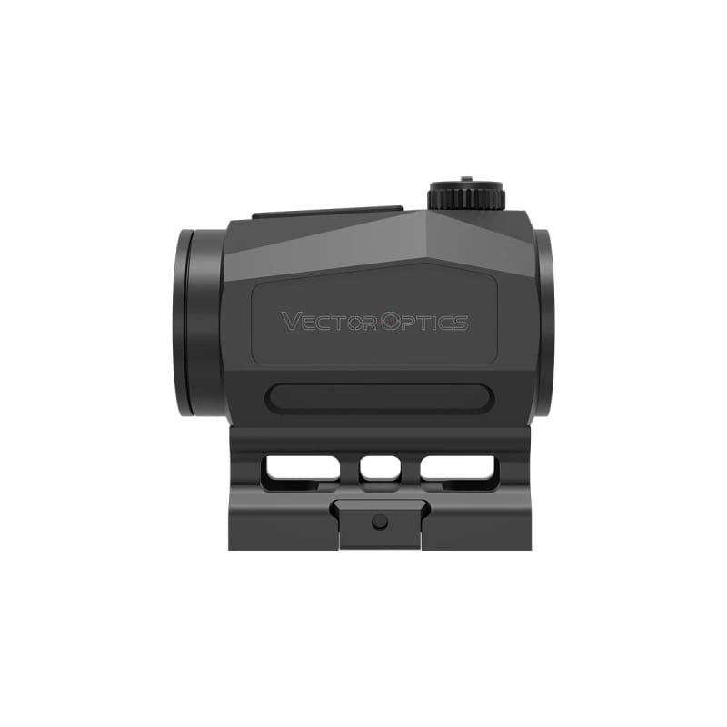 Colimador SCRAPPER 1x25 negro con lentes más anchas y sensor de movimiento