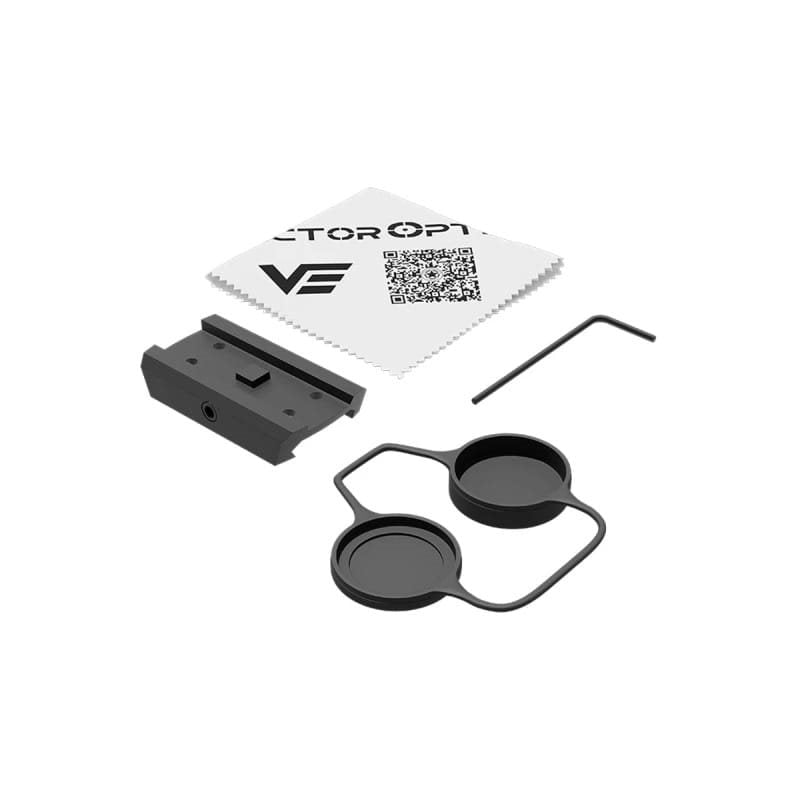 Colimador SCRAPPER 1x25 negro con lentes más anchas y sensor de movimiento