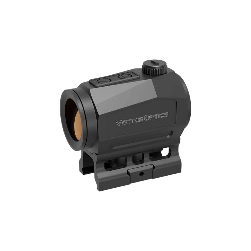 Colimador SCRAPPER 1x25 negro con lentes más anchas y sensor de movimiento