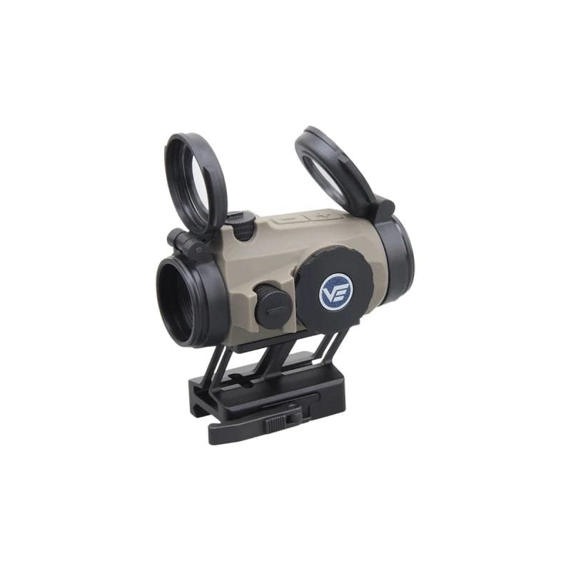 Colimador MAVERICK 1x20 GenIV en color DARK EARTH, montaje S-SOP QD, compacto y ligero