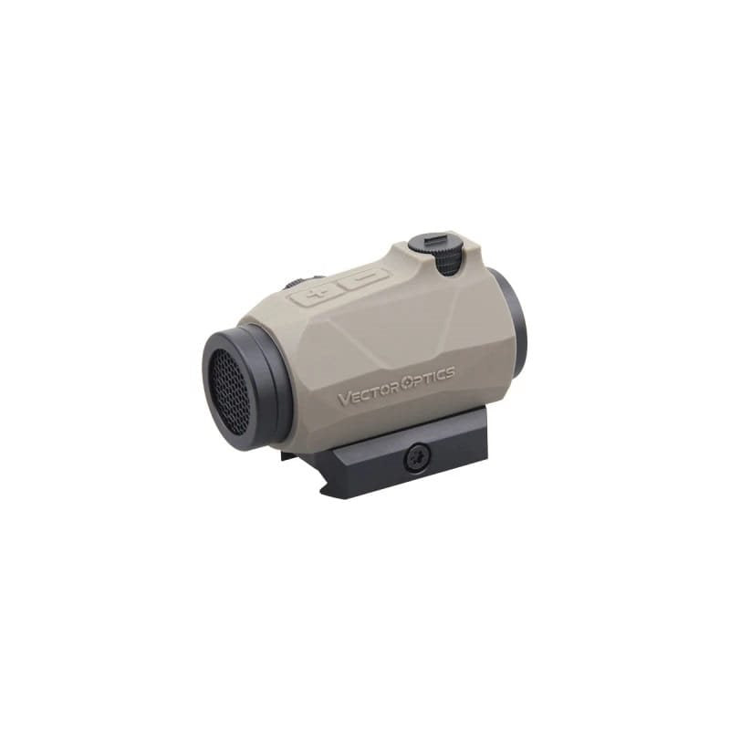 Colimador MAVERICK 1x20 GenIV en color DARK EARTH, montaje S-SOP QD, compacto y ligero