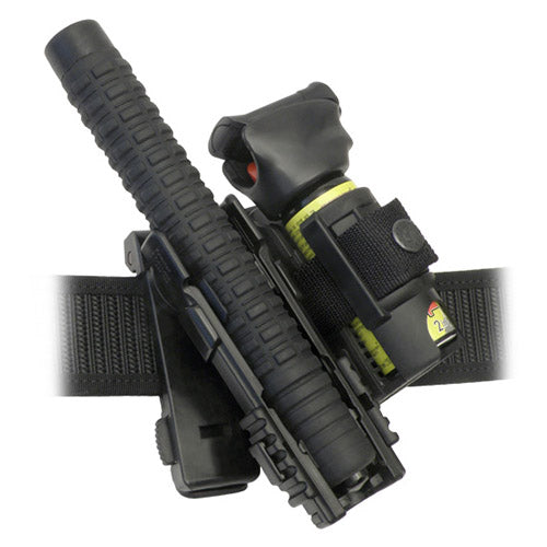 Funda rotativa doble MOLLE para porra telescópica y spray defensivo (SH-121+SH-14)