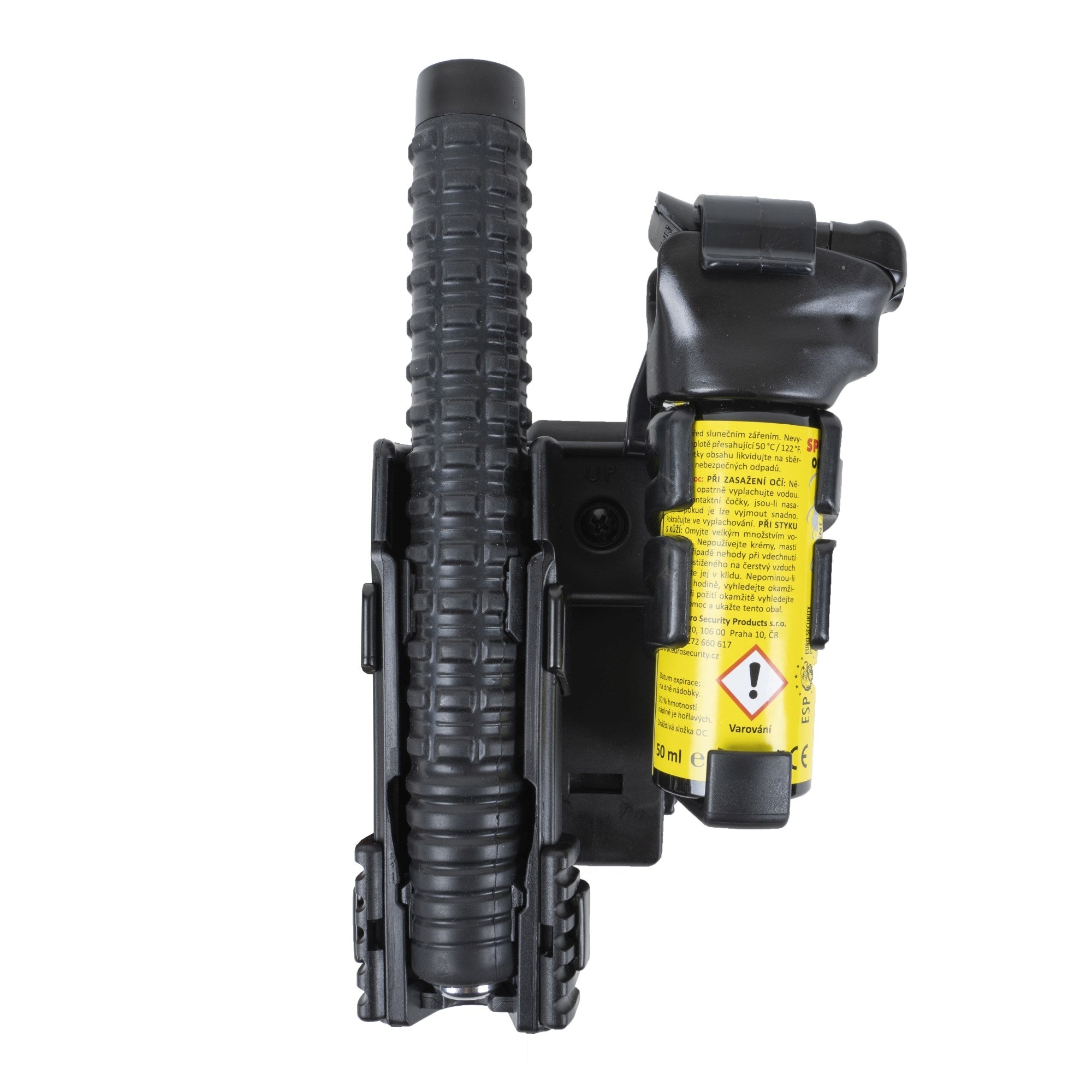 Funda doble rotativa de plástico para porra (16", 18", 21") y spray SH-121 + SHU-14