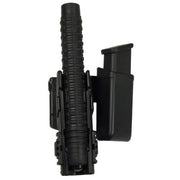 Funda giratoria doble de plástico SH-21 + MH-04 para porra telescópica 16, 18 y 21 pulgadas y cargador