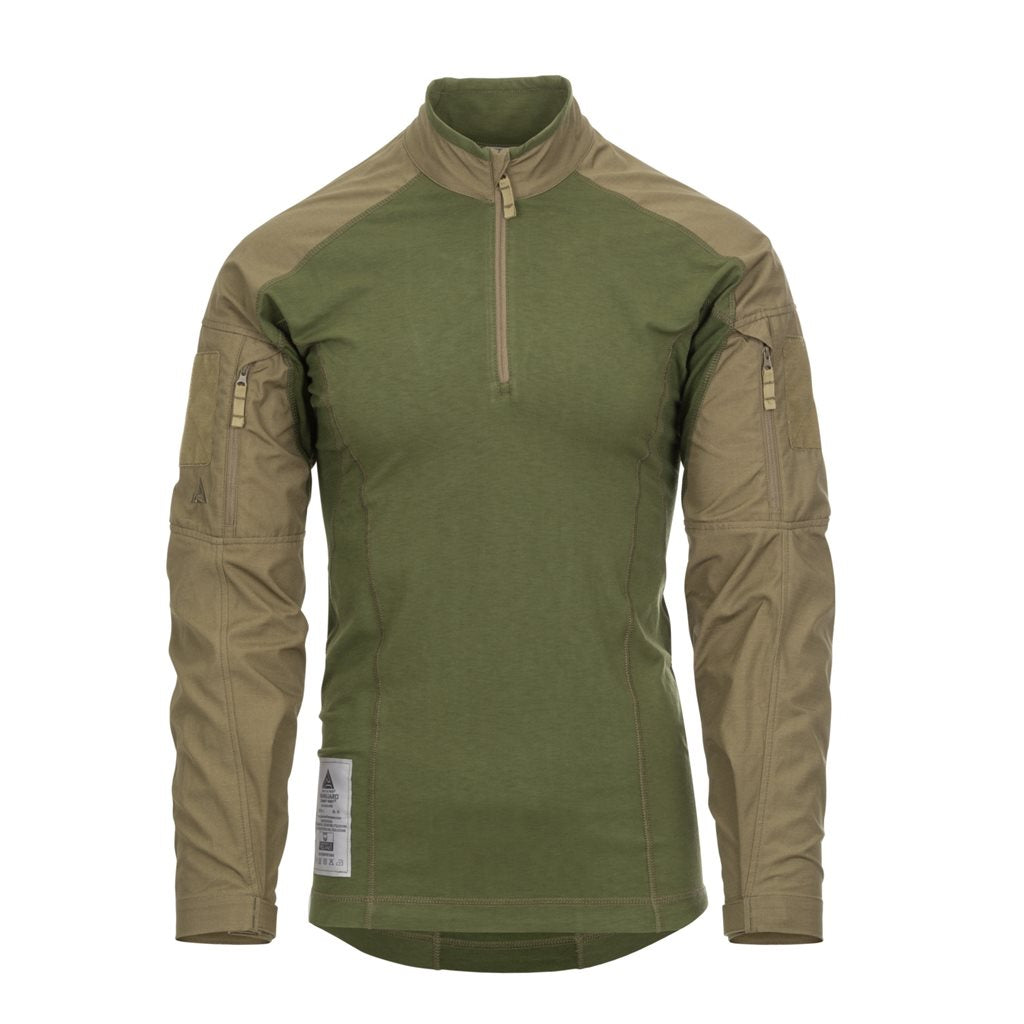 Camisa táctica VANGUARD de DIRECT ACTION con cuerpo Polartec PowerDry, mangas NYCO y refuerzos 500D Cordura