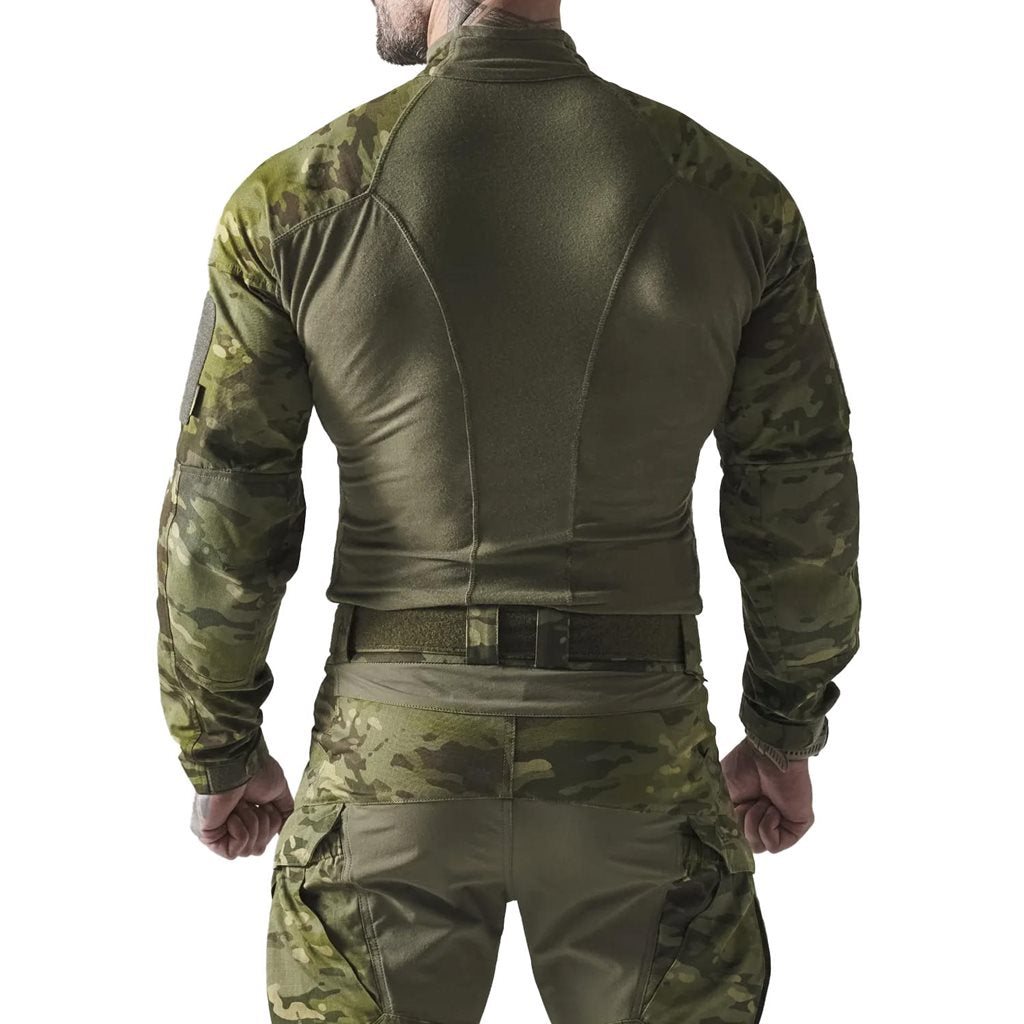 Camisa táctica VANGUARD MULTICAM Tropic de DIRECT ACTION, torso Polartec PowerDry y refuerzos 500D Cordura
