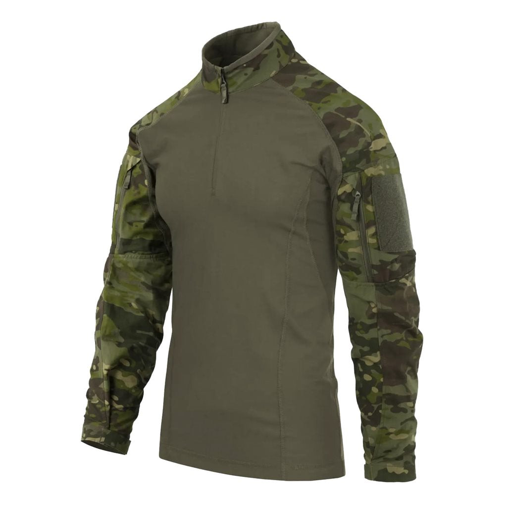 Camisa táctica VANGUARD MULTICAM Tropic de DIRECT ACTION, torso Polartec PowerDry y refuerzos 500D Cordura