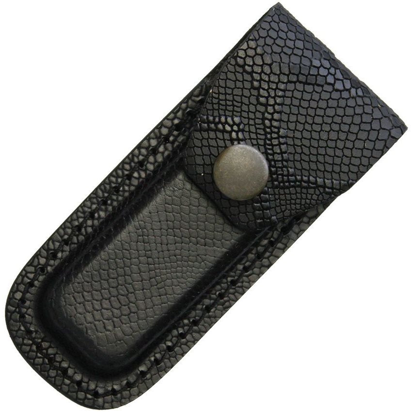Funda de cinturón de piel PYTHON para navaja plegable compatible con navajas cerradas de 7,6 a 9 cm