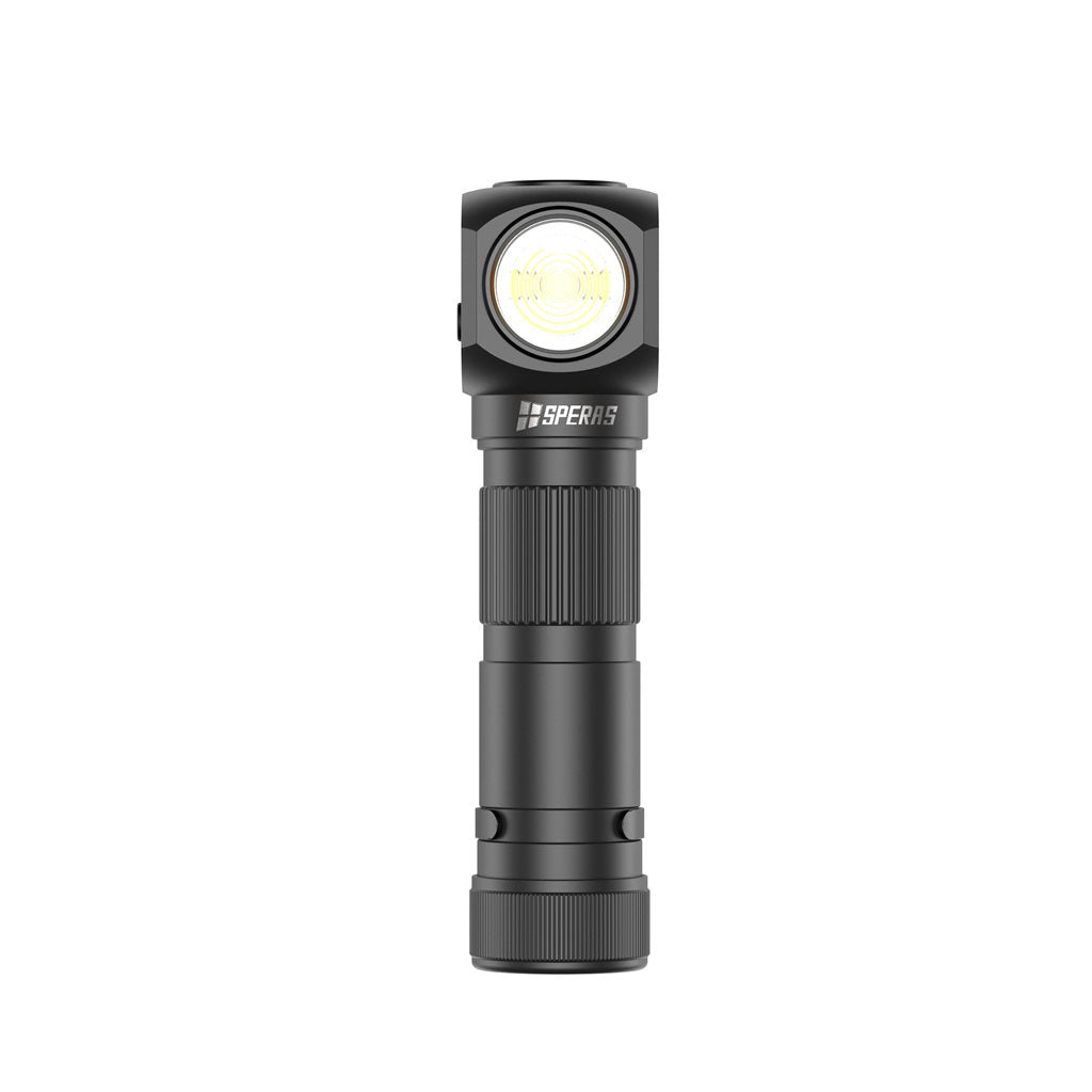 Linterna frontal recargable SH18-SP rectangular 2000 lúmenes con luz roja para visión nocturna