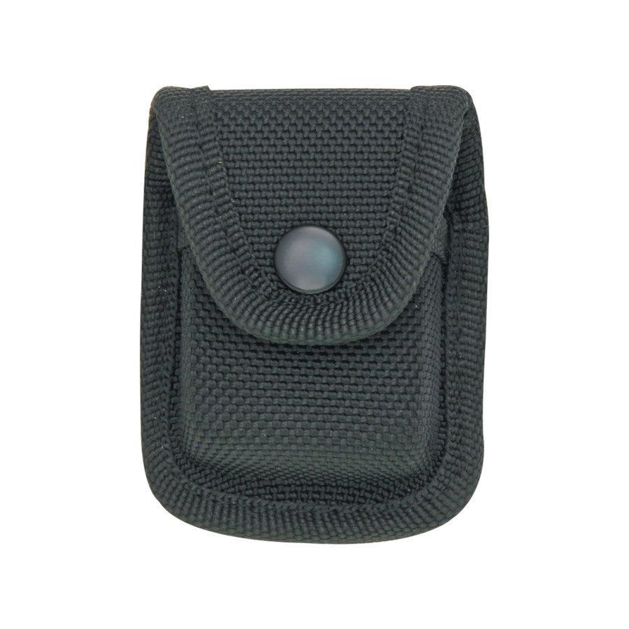 Funda negra para encendedor de nylon con cierre a presión y sujeción para cinturón, medidas aprox. 60 x 40 x 18 cm