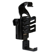 Funda rotativa negra para spray de defensa 50/63 ml en plastico con seguro que fija la boquilla