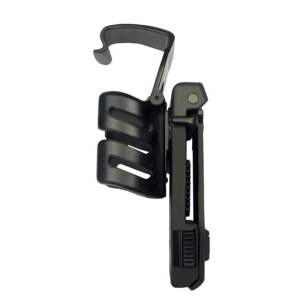 Funda rotatoria MOLLE para spray 40 ml negra, cierre rápido para cinturón