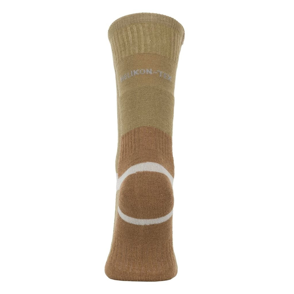 Calcetines Merino ZEENO marrón, resistentes para botas tacticas y de trekking, sin costuras