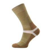 Calcetines Merino ZEENO marrón, resistentes para botas tacticas y de trekking, sin costuras