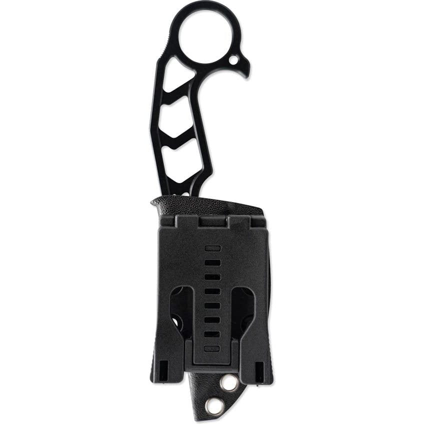 Cuchillo SKELETOR negro con funda kydex y empuñadura esqueletal