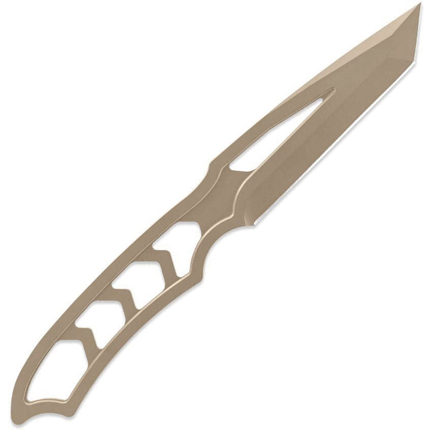 Cuchillo SKELETOR Tanto Lite Pro FDE con empuñadura esqueletizada y funda kydex