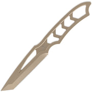 Cuchillo SKELETOR Tanto Lite Pro FDE con empuñadura esqueletizada y funda kydex