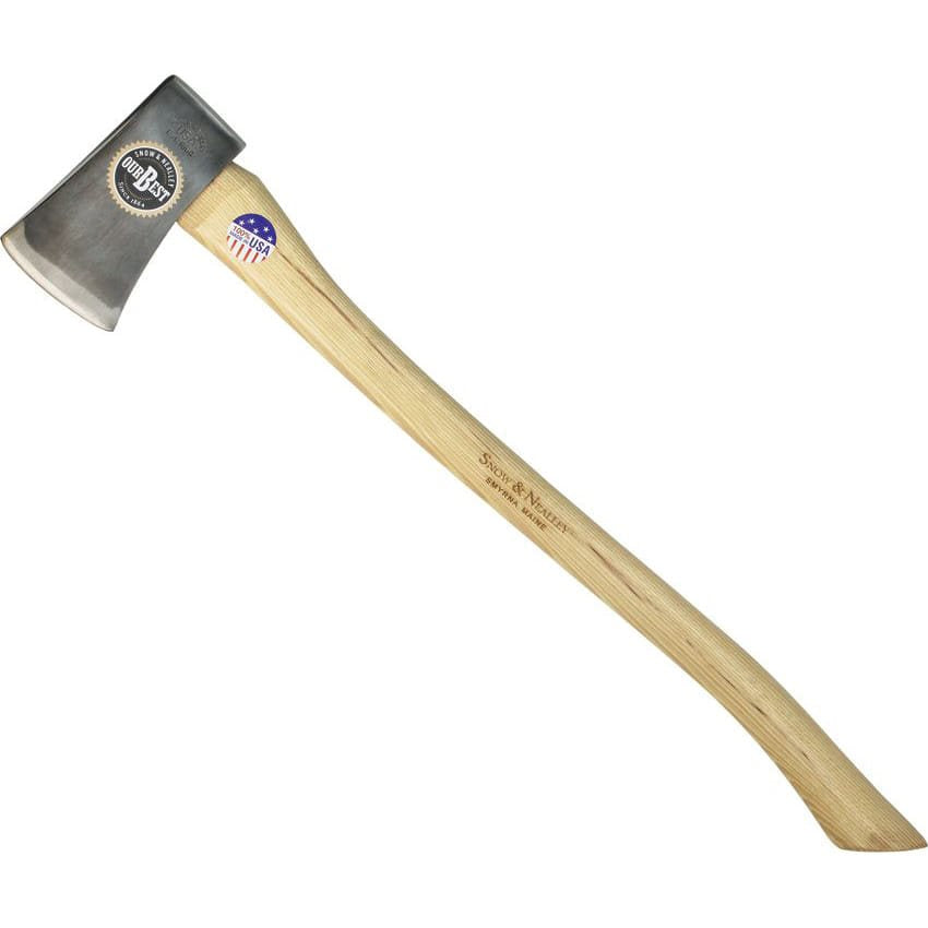 Hacha Single Bit 70 cm, bien equilibrada, fabricada en EE.UU. con materiales locales