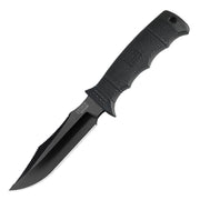 Cuchillo SOG SEAL PUP ELITE negro, diseño Navy SEAL, hoja fija con filo liso