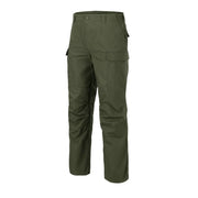 Pantalones BDU MK2 verdes con refuerzos y múltiples bolsillos