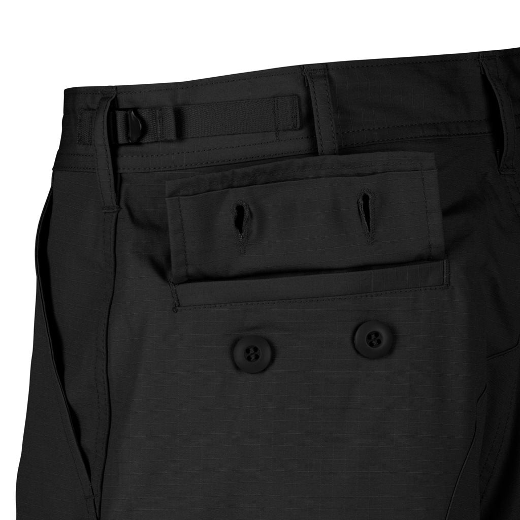 Pantalones cortos corte BDU rip-stop negros Helikon-Tex