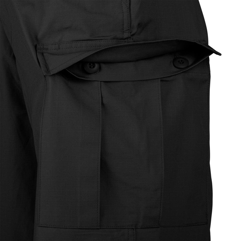 Pantalones cortos corte BDU rip-stop negros Helikon-Tex