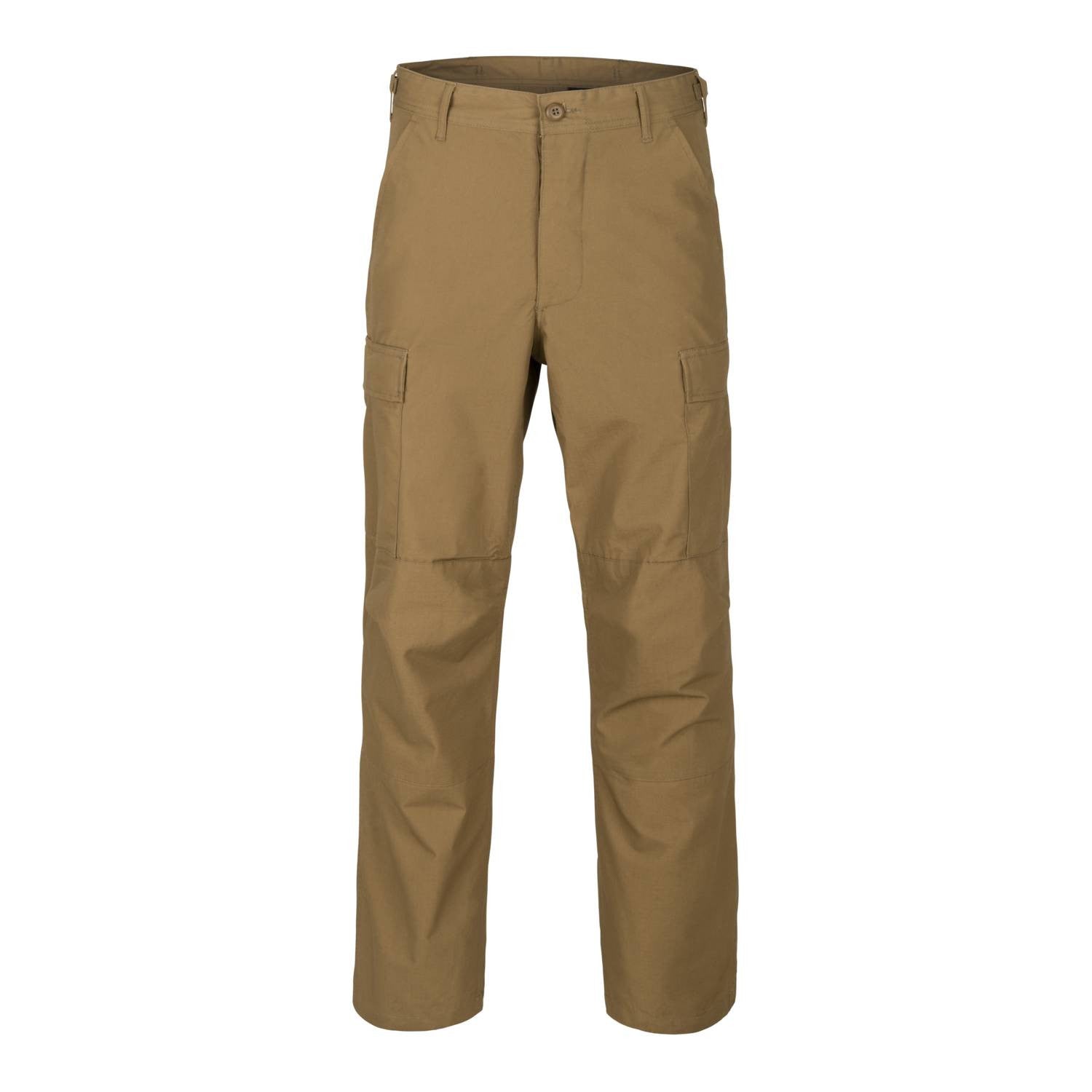 Pantalones BDU rip-stop, cierre de botones, tiras laterales y cordones en los tobillos
